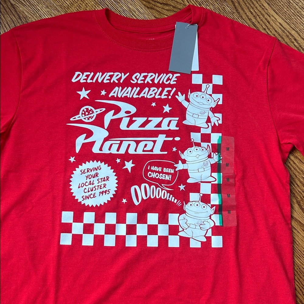 Disney Toy Story Pizza Planet T-Shirt - Picture 2 of 5